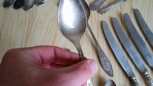 Мельхиор ножи ложки вилки