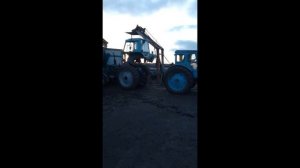 Установка кабины на мтз,трактором т 40 с самодельным погрузчиком