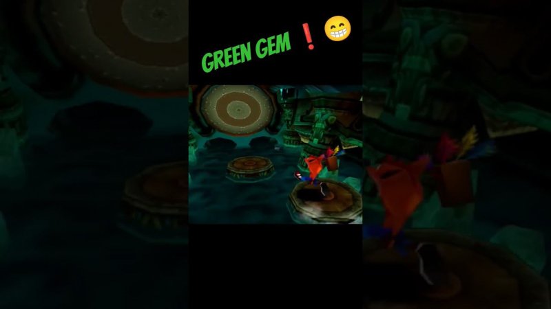 ❗❗getting green gem ❗❗ #retrogaming #crashbandicoot #ретроигры #shortsgaming #gaming #playstation