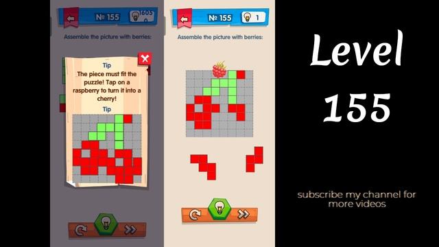 IQ Boost Level 155 Assemble the pictue with berries
