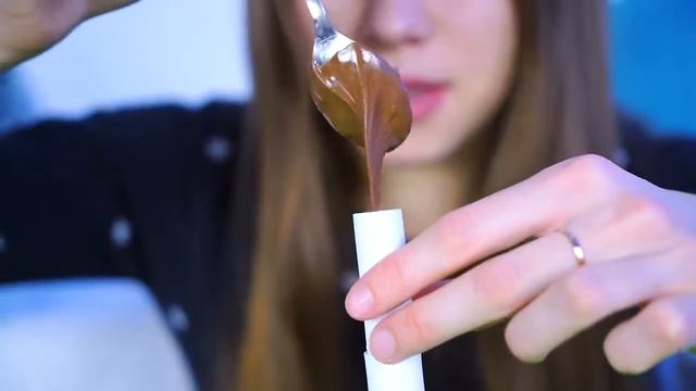 ПОМАДА ИЗ НУТЕЛЛЫ!Тест бользама! смотреть онлайн