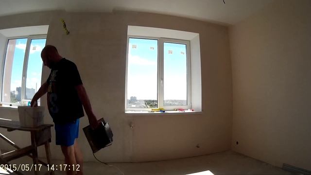 Оклейка стен обоями , часть 2 смотреть онлайн