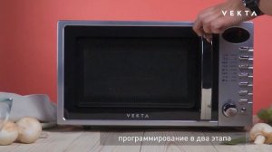 Микроволновая печь Vekta TS720ATS. 20 литров, 700 Вт..mp4