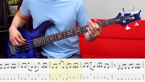 Muse - Supermassive Black Hole // BASS COVER + Play-Along Tabs