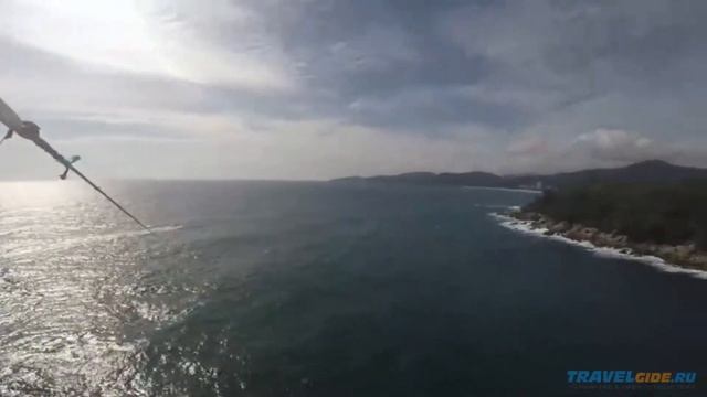 Смертельно опасный полёт на парашюте над морем