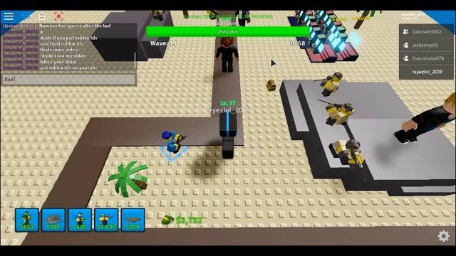 gameplay number 1 zombie slaying (roblox tds) смотреть онлайн