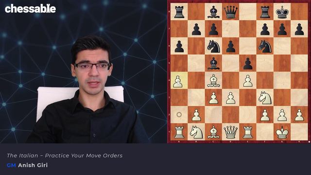 1. The Italian − Practice Your Move Orders