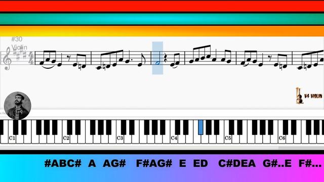 En Kaadhale En Kaadhale Easy Notes(Beginners): Violin, Piano, Flute etc. Arr. by Violinist Sibin S смотреть онлайн