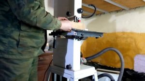 Jet JWBS-10 распил дуба на максимальной высоте