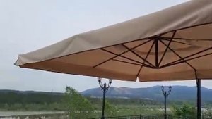 Отзыв на уличный зонт 4х4 с боковой опорой City Zont