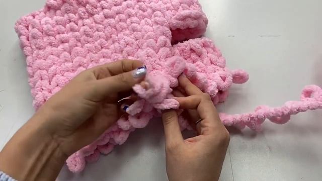 Балаклава из пряжи Alize Puffy. смотреть онлайн