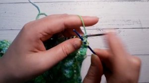 Как закрыть шаль крючком, эластичный край