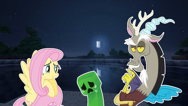 СЕГОДНЯ ПОИГРАЮ Я В МАЙНКРАФТ  Флаттершай и Дискорд  AI Кавер