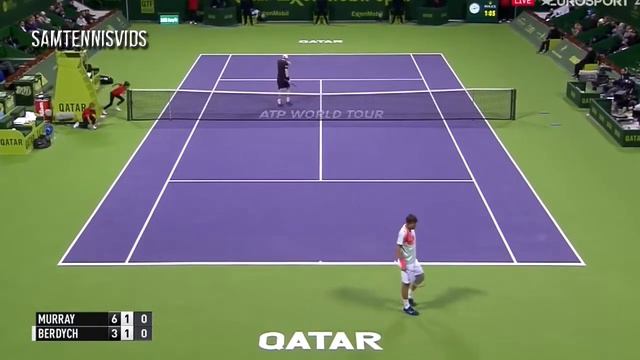 Andy Murray Vs Tomas Berdych Qatar Open Doha 2017 SF (Highlights HD) смотреть онлайн