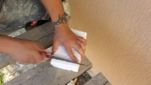 Мокрый фасад. Установка отлива.