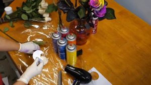 Как сделать радужную розу