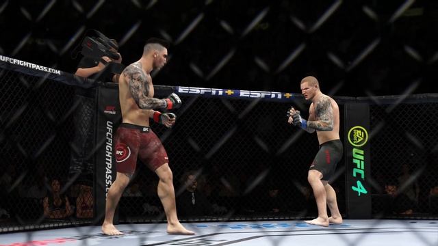 UFC 4 - Aleksandar Rakic VS Marvin Vettori (Новые бойцы) CPU VS CPU смотреть онлайн