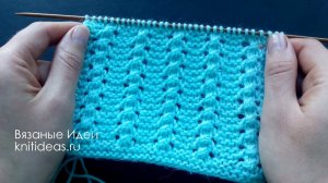 КРАСИВЫЙ УЗОР "АЖУРНЫЕ ДОРОЖКИ" спицами!