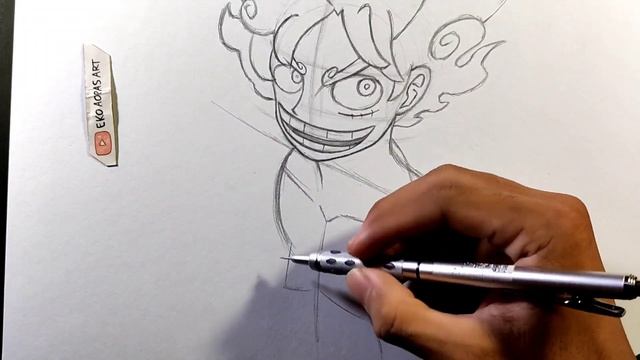How to Draw Luffy Gear 5 - [One Piece] смотреть онлайн