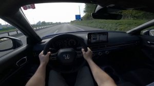 Honda Civic Hybrid 2022 | Sound insulation & Fuel consumption TEST at High Speed