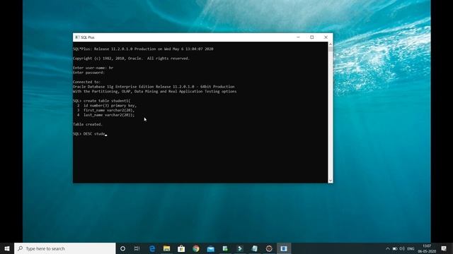 How to Create Table using Oracle SQL Developer and SQL Plus ? || Oracle SQL Developer Tutorial