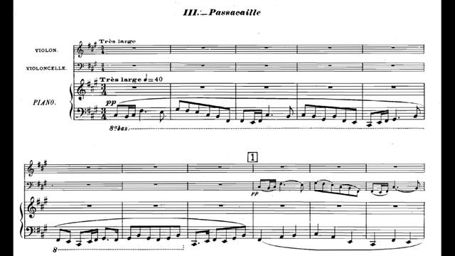 Maurice Ravel - M.67 Piano Trio (1914) (Score, Analysis (by the composer)) смотреть онлайн