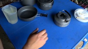 Набор туристической посуды с АлиЭкспресс. Обзор по граммовкам.