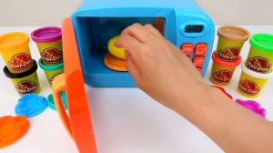 Learn Colors with Microwave Toy and Play Doh for Kids Children | Fishes & Animals name