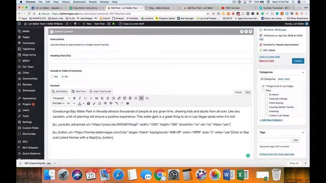 SEO Copywriting Tips | Step 3 | Intro | On Page SEO | Lori Ballen 2018