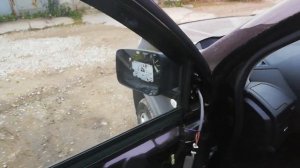 Установка электропривода складывания зеркала X-Trail T31