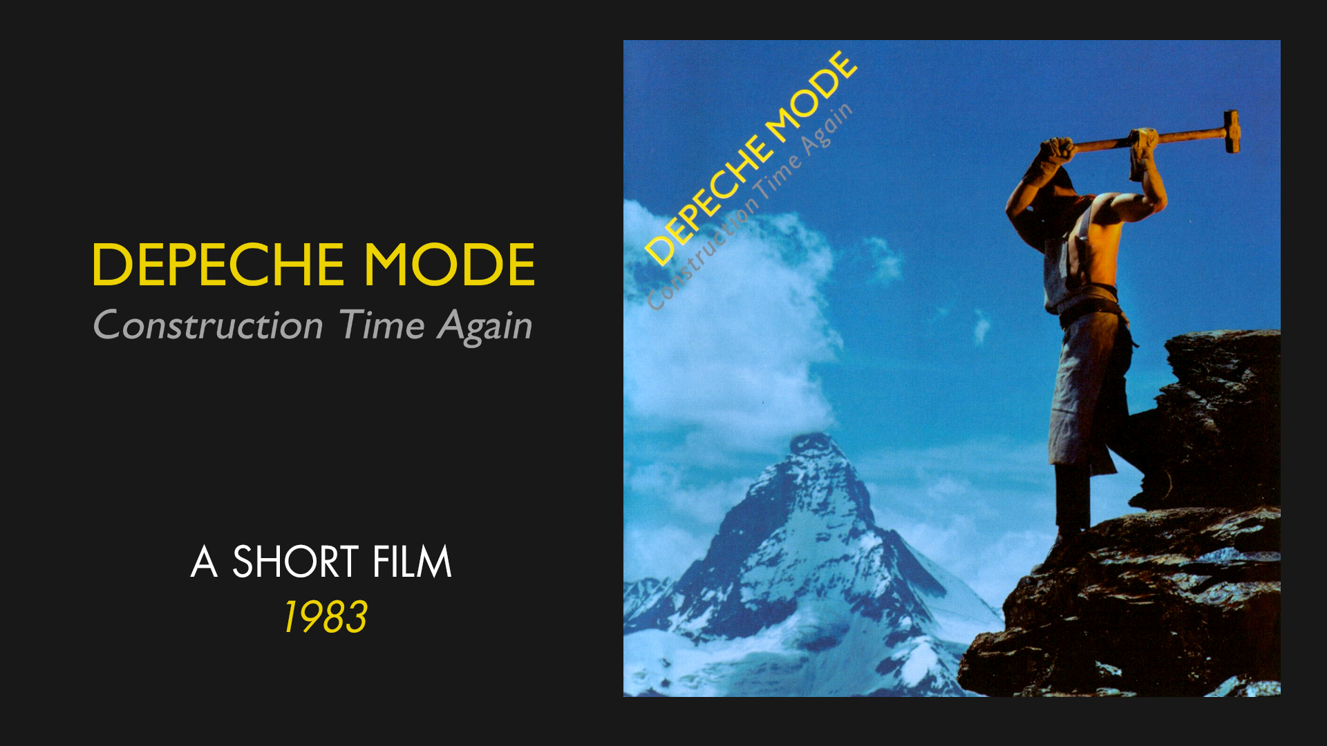 Depeche Mode 1983 - Construction Time Again - A Short Film (русские субтитры)