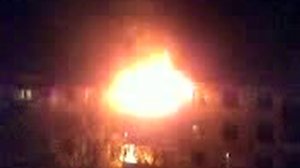 Пожар в Тирасполе на Чкалова - часть 1