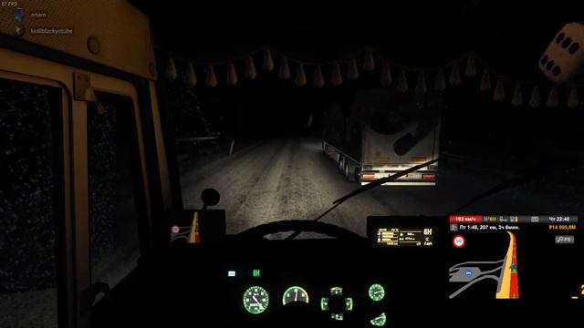 ЭКСТРЕМАЛЬНАЯ ПОЕЗДКА В ГОЛОЛЁД!! НИЧЕГО НЕ ВИДНО!(Euro Truck Simulator 2) смотреть онлайн