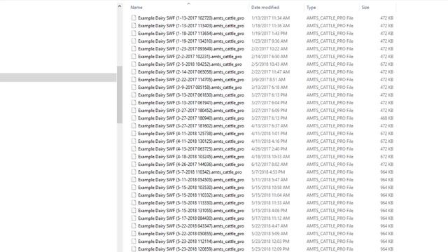 AMTS Cattle Pro Video Manual File Structure