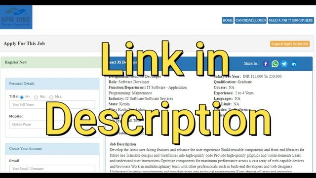 SPM JOBS - React JS Developer смотреть онлайн