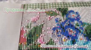 Выпуск 771/Цветы/Алмазная мозаика/Процесс/