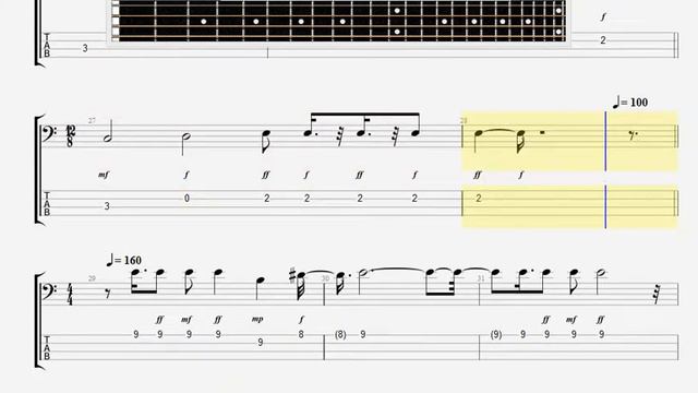 Beatles The   Polythene Pam BASS GUITAR TABLATURE смотреть онлайн