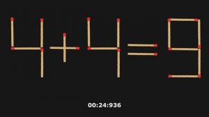 Добавьте 1 спичку, чтобы пример стал верным! Головоломки со спичками! 4+4=9