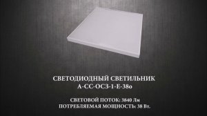 Светильник со сплошной засветкой А-СС-ОСЗ-1-Е-38о