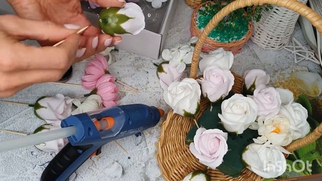 Не знаешь что подарить любимой. Букет цветов Как собрать подарок из мыльных цветов своими руками