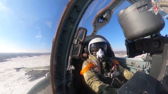 Боевую работу штурмовиков Су-25 ВКС России в зоне СВО