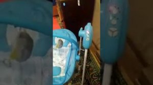 Качели-шезлонг Babyton Funny Time 2в1 электронные Blue SW 108