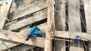 Простые ворота из досок быстро