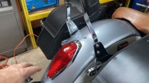 2014 Honda Shadow Aero VT750: Vikings Saddlebags Mounting.