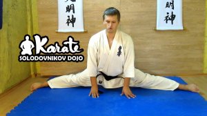 Как сесть на шпагат / разминочный комплекс / stretching kyokushinkai karate кекусинкай карате