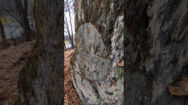 Загадочный круг на скале на реке Чусовой