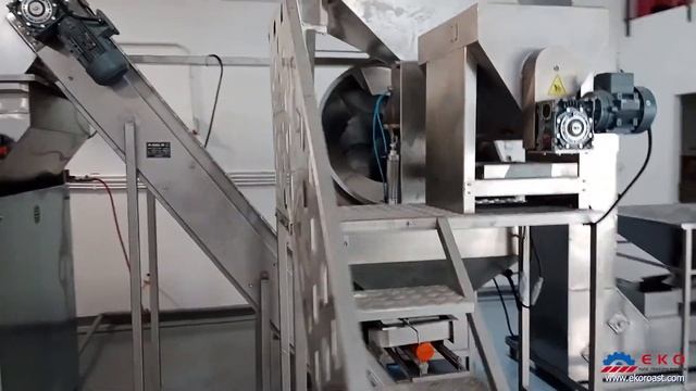 EKO 198 Nuts, sunflower seed roasting line смотреть онлайн