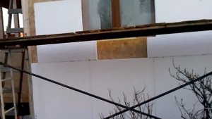 Начало утепления каркасного дома из Осб фанеры в П