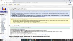 How To Install FFmpeg Audacity Windows - Download FFmpeg Codec Library For Audacity