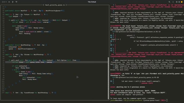 Rust live coding session with the Bee team #1 - Joshua Barretto смотреть онлайн